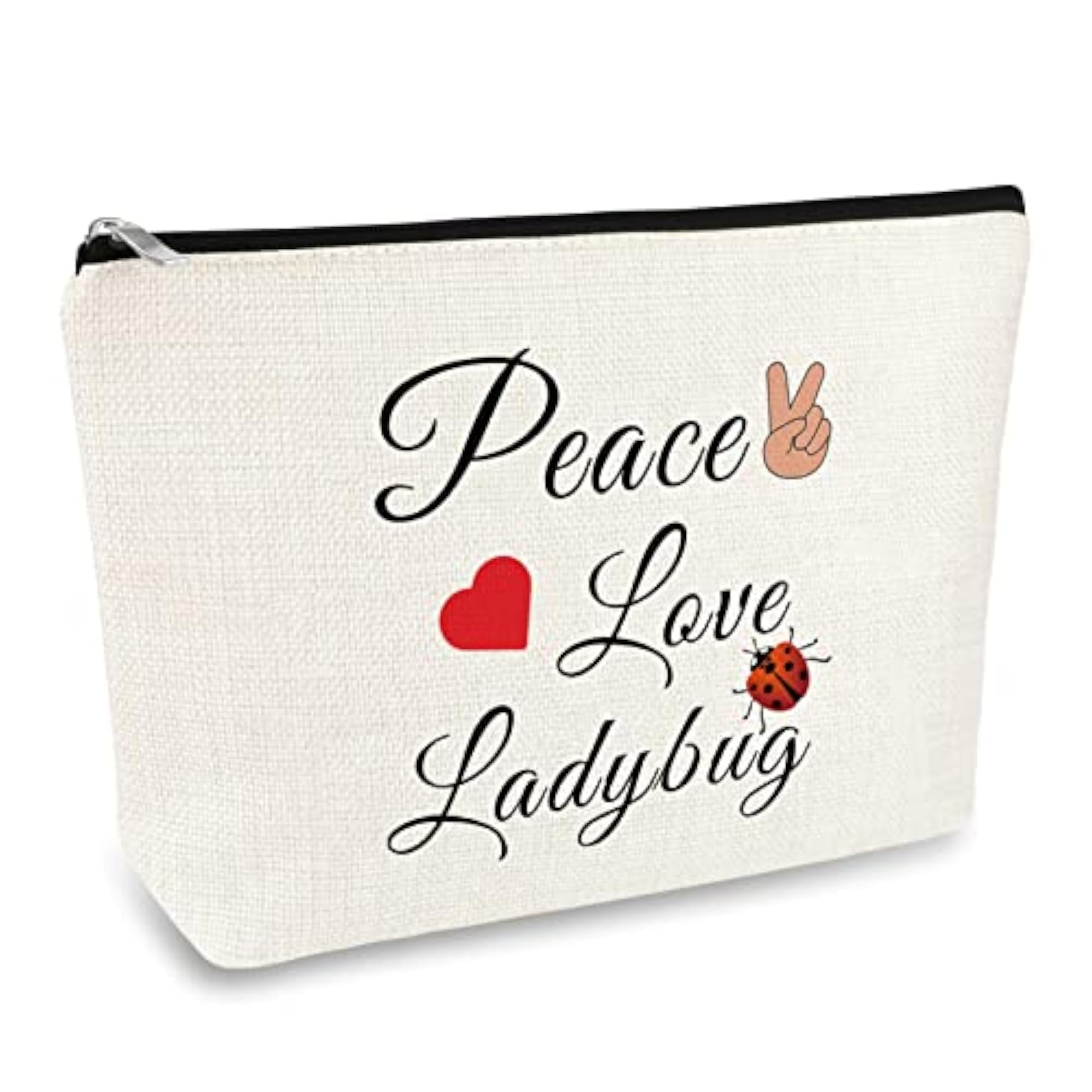 Ladybug Lover Gift Makeup Bag, Good Luck Charm
